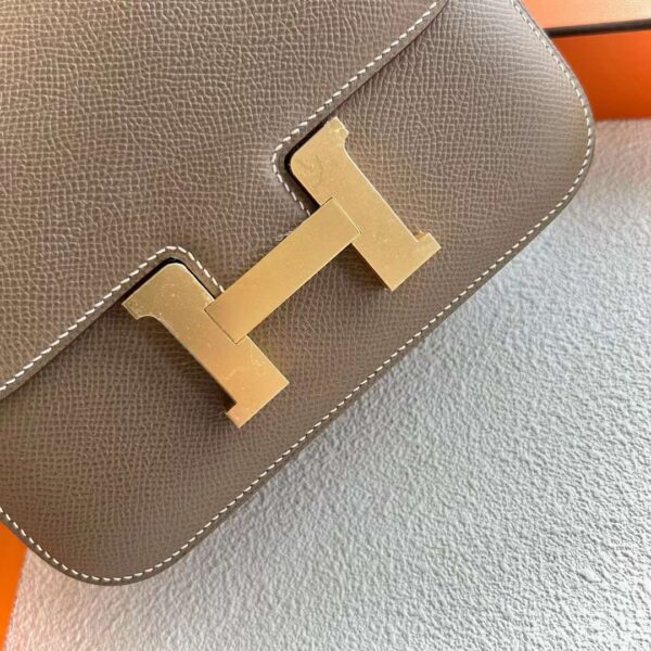 mmexport1717425330958 DDMode Yupoo Constance Epsom Ck18 Etoupe Gray Gold Hardware 18cm Full Handmade Ghw