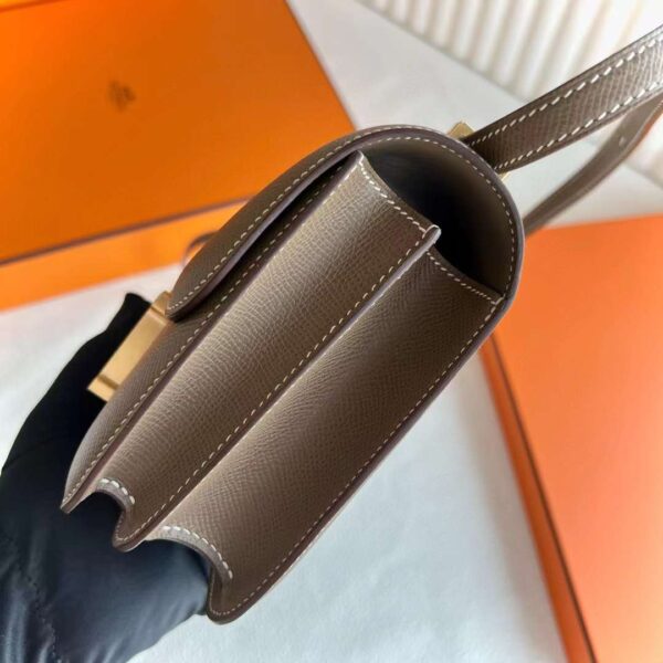 mmexport1717425333732 DDMode Yupoo Constance Epsom Ck18 Etoupe Gray Gold Hardware 18cm Full Handmade Ghw