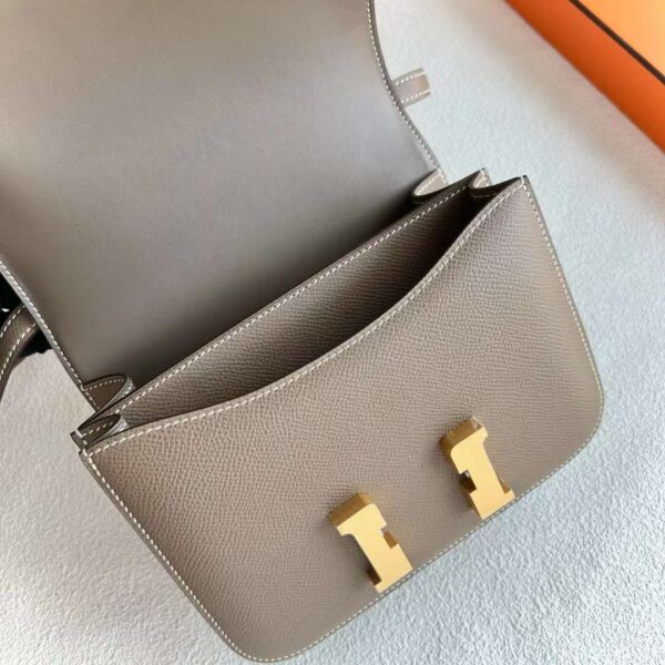 mmexport1717425336548 DDMode Yupoo Constance Epsom Ck18 Etoupe Gray Gold Hardware 18cm Full Handmade Ghw