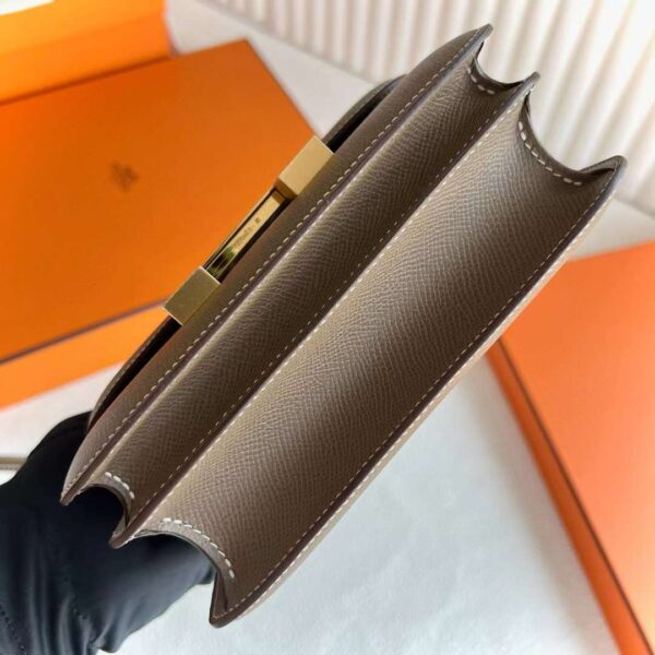 mmexport1717425339778 DDMode Yupoo Constance Epsom Ck18 Etoupe Gray Gold Hardware 18cm Full Handmade Ghw