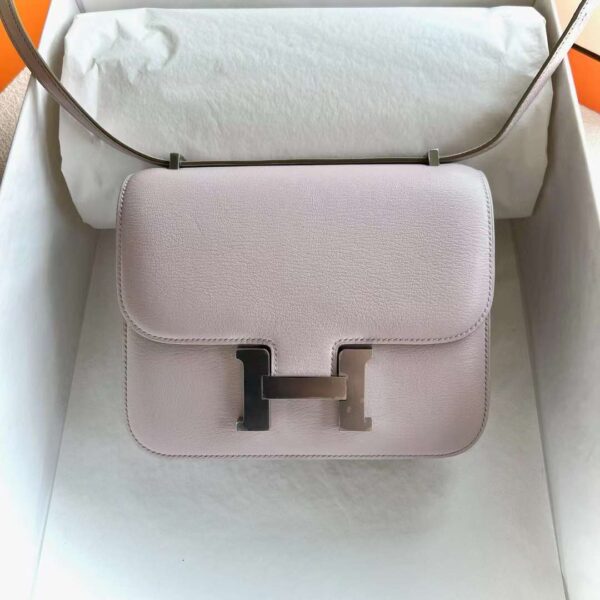 mmexport1717425495593 DDMode Constance Chevre 09 Light Purple Pink Silver Hardware 18cm Full Handmade Phw
