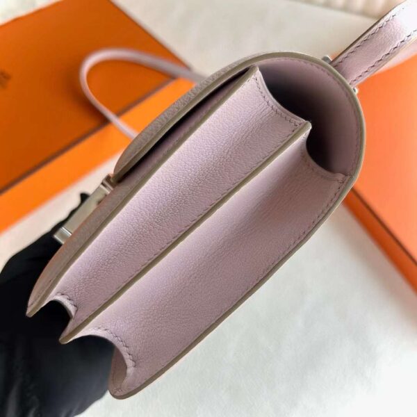 mmexport1717425505084 DDMode Constance Chevre 09 Light Purple Pink Silver Hardware 18cm Full Handmade Phw
