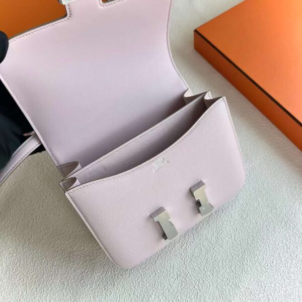mmexport1717425506582 DDMode Constance Chevre 09 Light Purple Pink Silver Hardware 18cm Full Handmade Phw
