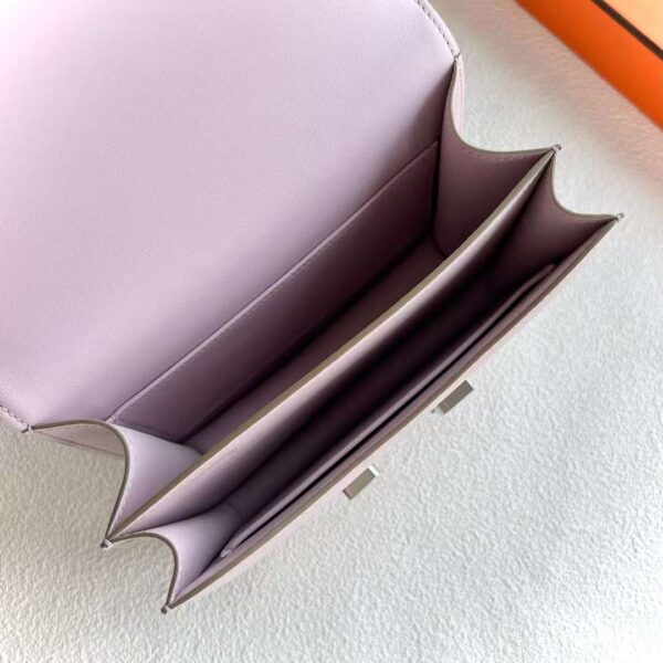 mmexport1717425507982 DDMode Constance Chevre 09 Light Purple Pink Silver Hardware 18cm Full Handmade Phw
