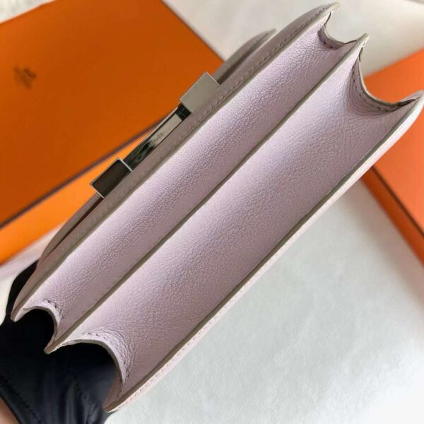 mmexport1717425510785 DDMode Constance Chevre 09 Light Purple Pink Silver Hardware 18cm Full Handmade Phw