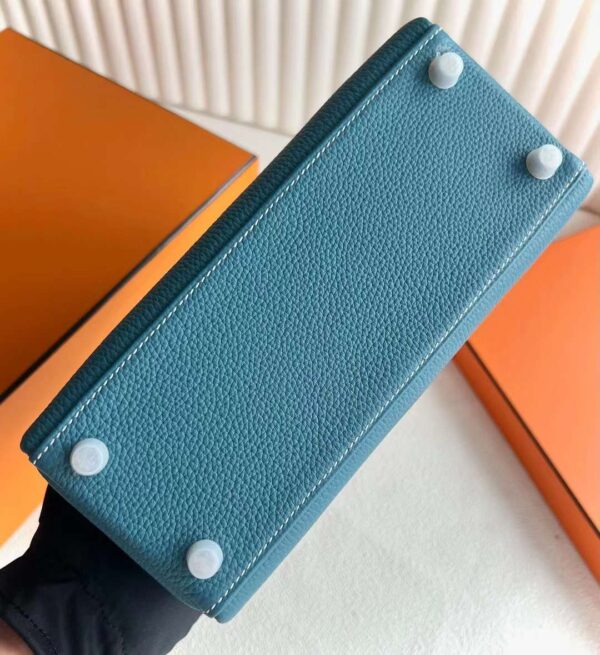 mmexport1717665817369 DDMode Reddit Kelly Togo Ck75 Denim blue Silver Hardware 25cm Full Handmade Phw