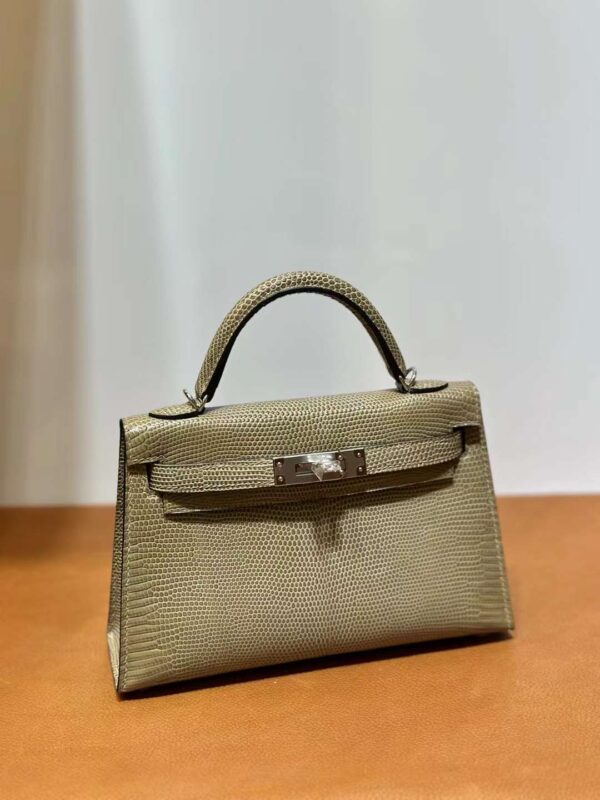 mmexport1718003636541-1 DDMode Yupoo Mini Kelly Lizard Ck17 Twine grey Silver Hardware 19cm Full Handmade Phw