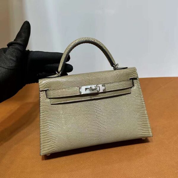 mmexport1718003639450 DDMode Yupoo Mini Kelly Lizard Ck17 Twine grey Silver Hardware 19cm Full Handmade Phw