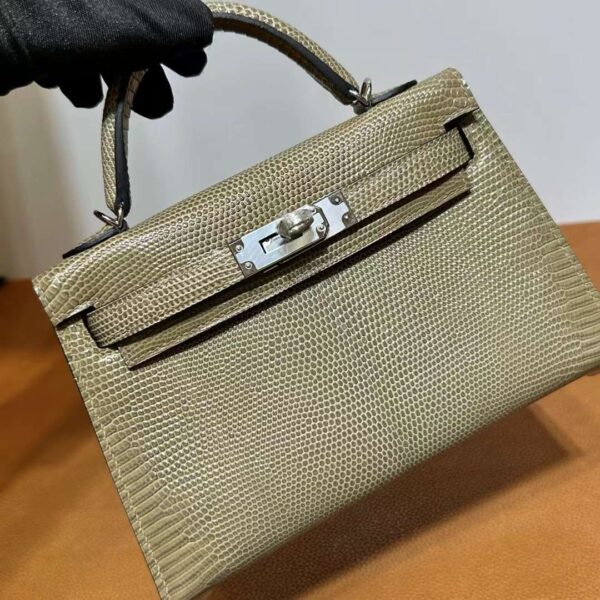 mmexport1718003640719 DDMode Yupoo Mini Kelly Lizard Ck17 Twine grey Silver Hardware 19cm Full Handmade Phw