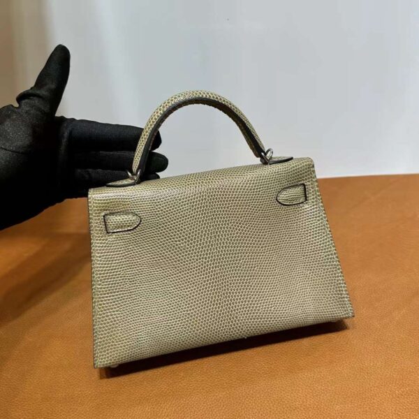 mmexport1718003643441 DDMode Yupoo Mini Kelly Lizard Ck17 Twine grey Silver Hardware 19cm Full Handmade Phw
