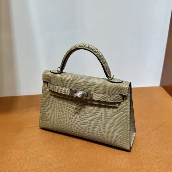 mmexport1718003647536 DDMode Yupoo Mini Kelly Lizard Ck17 Twine grey Silver Hardware 19cm Full Handmade Phw