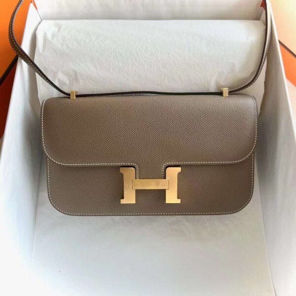 mmexport1718076810932 DDMode Bags Constance elan Epsom Ck18 Etoupe Grey Gold Hardware 23cm Full Handmade Ghw