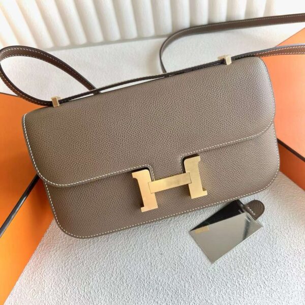 mmexport1718076812442-1 DDMode Bags Constance elan Epsom Ck18 Etoupe Grey Gold Hardware 23cm Full Handmade Ghw
