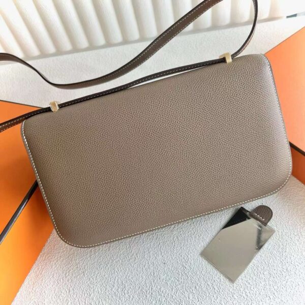 mmexport1718076816845 DDMode Bags Constance elan Epsom Ck18 Etoupe Grey Gold Hardware 23cm Full Handmade Ghw