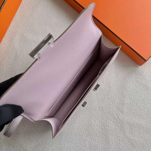 mmexport1718076869305 DDMode Bags Constance elan Epsom 09 Light Purple Pink Silver Hardware 23cm Full Handmade Phw