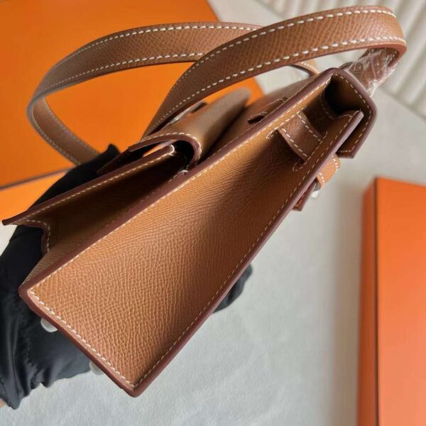 mmexport1718271165127 DDMode Kelly Desordre Epsom Ck37 Golden Brown Silver Hardware 20cm Full Handmade Phw