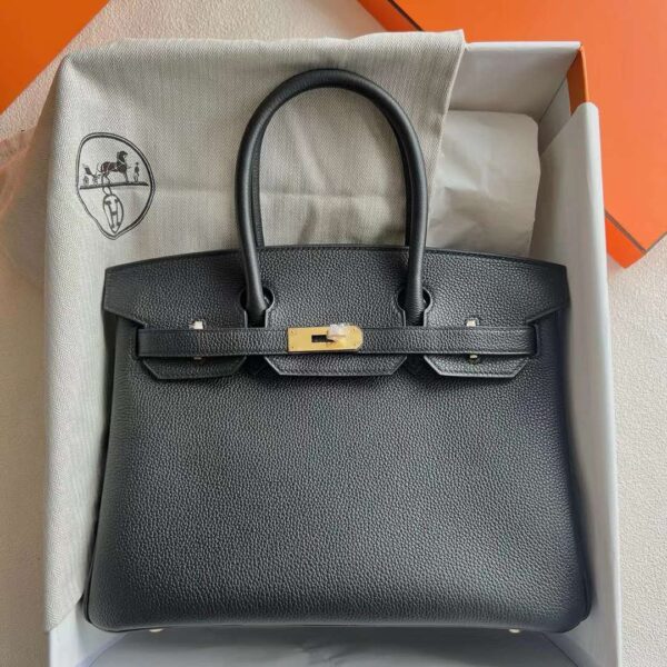 mmexport1718504846433 DDMode Reviews Birkin Togo Ck89 Black Gold Hardware 30cm Full Handmade Ghw