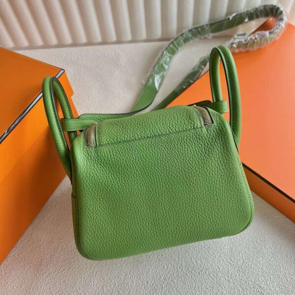 mmexport1718616400020 DDMode Factory Mini Lindy Clemence I3 Avocado green Gold Hardware 19cm Full Handmade Ghw