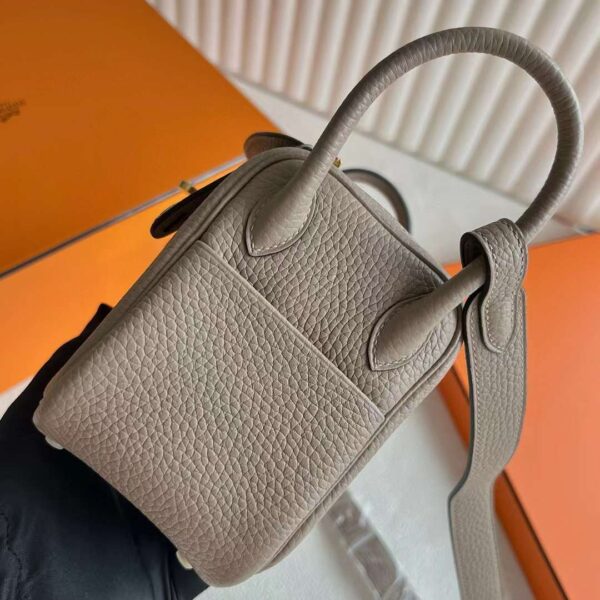 mmexport1718616499159 DDMode Factory Mini Lindy Clemence Ck81 Turtledove grey Gold Hardware 19cm Full Handmade Ghw