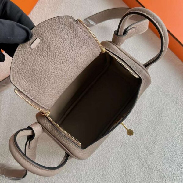 mmexport1718616505191 DDMode Factory Mini Lindy Clemence Ck81 Turtledove grey Gold Hardware 19cm Full Handmade Ghw