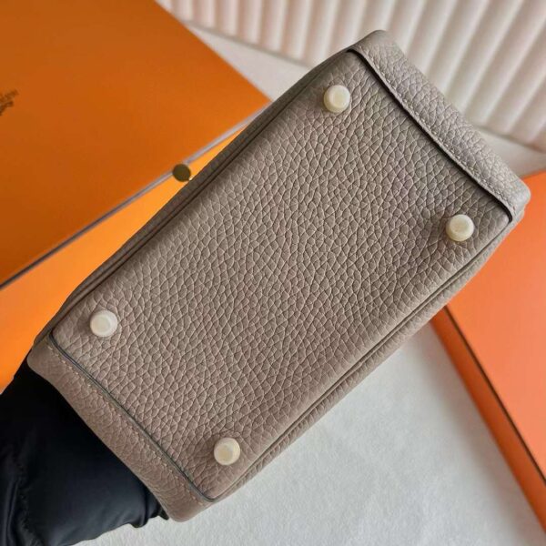 mmexport1718616506989 DDMode Factory Mini Lindy Clemence Ck81 Turtledove grey Gold Hardware 19cm Full Handmade Ghw
