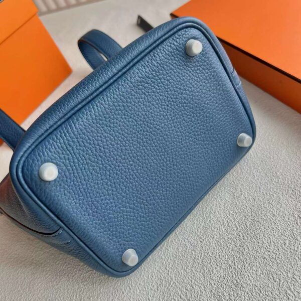 mmexport1718876243373 DDMode Yupoo Picotin Clemence R2 Agate blue Silver Hardware 18cm Full Handmade Phw