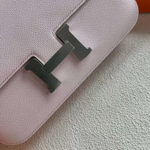mmexport1719569468891 DDMode Constance elan Epsom 09 Light pink purple Silver Hardware 23cm Full Handmade Phw