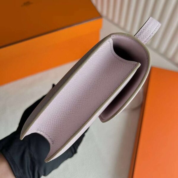 mmexport1719569470400 DDMode Constance elan Epsom 09 Light pink purple Silver Hardware 23cm Full Handmade Phw