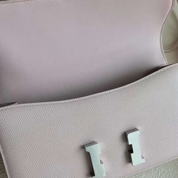 mmexport1719569473223 DDMode Constance elan Epsom 09 Light pink purple Silver Hardware 23cm Full Handmade Phw