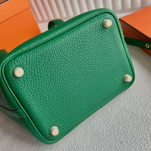 mmexport1720230220439 DDMode Reddit Picotin Clemence U4 Velvet green Gold Hardware 18cm Full Handmade Ghw
