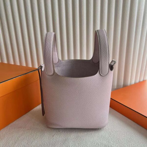 mmexport1720230450004-1 DDMode Reddit Picotin Clemence 09 Light Purple Pink Silver Hardware 18cm Full Handmade Phw