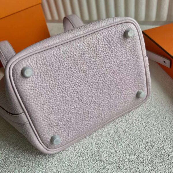 mmexport1720230462555 DDMode Reddit Picotin Clemence 09 Light Purple Pink Silver Hardware 18cm Full Handmade Phw