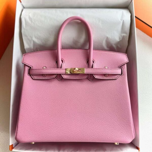 mmexport1721873374677 DDMode Bags Birkin Chevre 5P sakura pink Gold Hardware 25cm Full Handmade Ghw