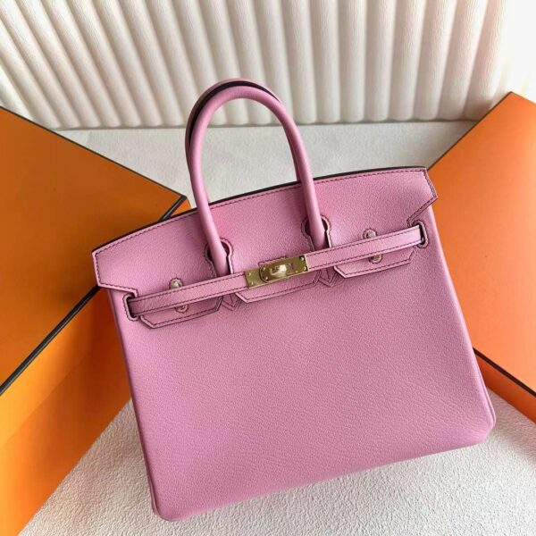 mmexport1721873376138-1 DDMode Bags Birkin Chevre 5P sakura pink Gold Hardware 25cm Full Handmade Ghw