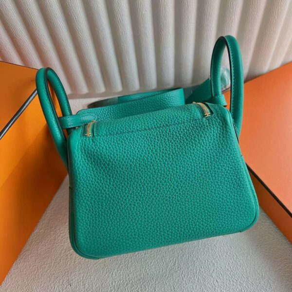 mmexport1721876656710 DDMode Bags Mini Lindy Clemence U1 Verona green Gold Hardware 19cm Full Handmade Ghw