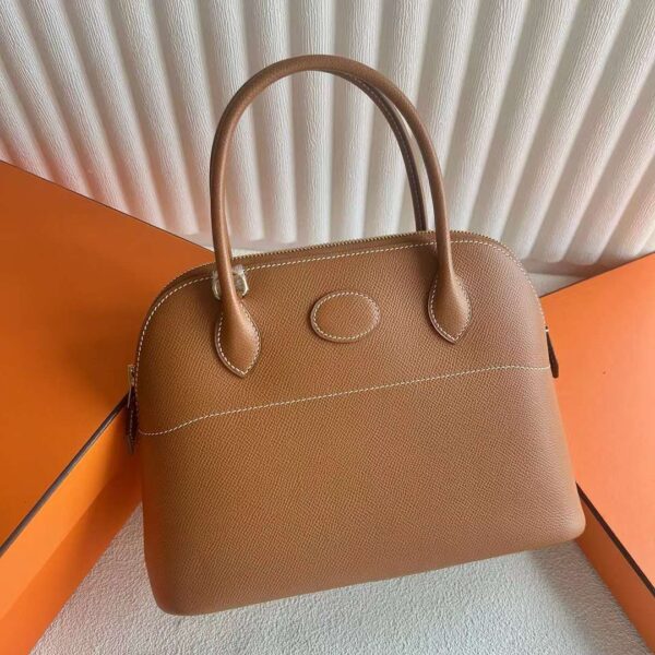 mmexport1723105709137-1 DDMode Yupoo Bolide Epsom Ck37 Golden Brown Gold Hardware 27cm Full Handmade Ghw