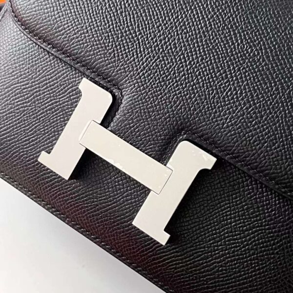 mmexport1723948904213 DDMode Constance Epsom Ck89 Black Silver Hardware 18cm Full Handmade Phw