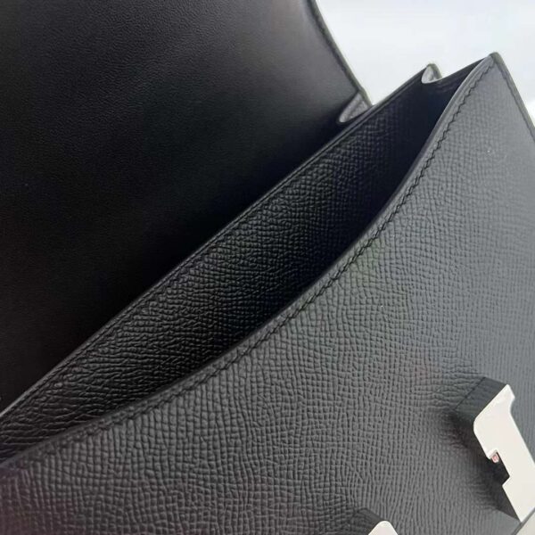 mmexport1723948911890 DDMode Constance Epsom Ck89 Black Silver Hardware 18cm Full Handmade Phw