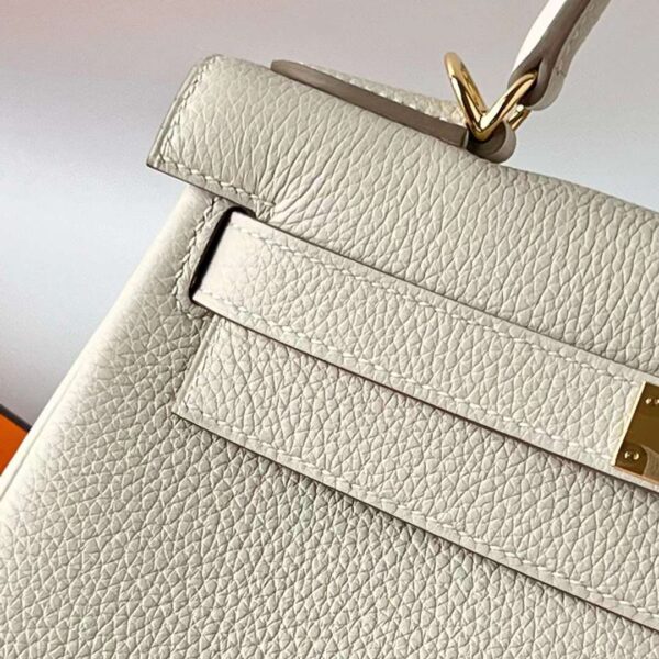 mmexport1724571021477 DDMode Bags Kelly Togo Ck10 Cream White Gold Hardware 28cm Full Handmade Ghw
