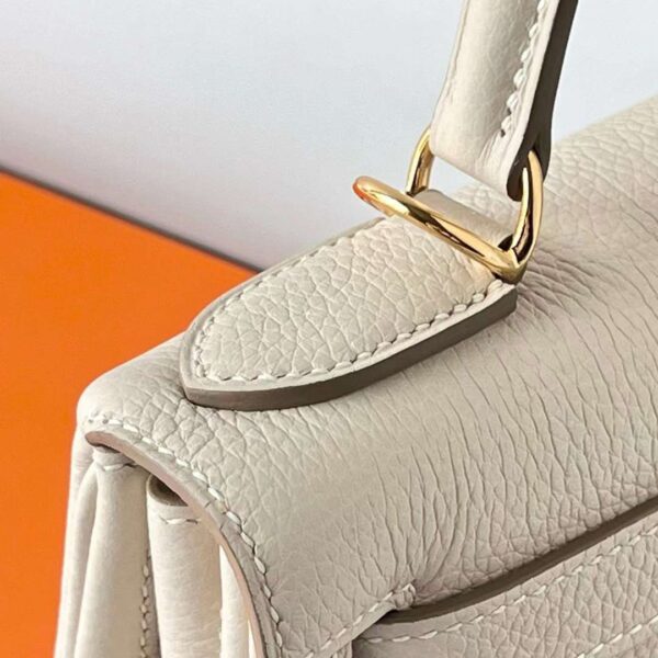 mmexport1724571022894 DDMode Bags Kelly Togo Ck10 Cream White Gold Hardware 28cm Full Handmade Ghw
