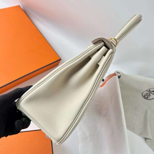 mmexport1724571024670 DDMode Bags Kelly Togo Ck10 Cream White Gold Hardware 28cm Full Handmade Ghw