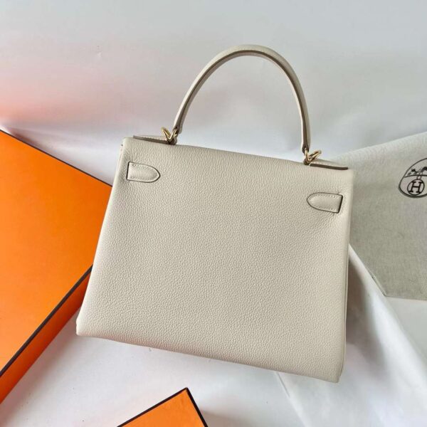 mmexport1724571026025 DDMode Bags Kelly Togo Ck10 Cream White Gold Hardware 28cm Full Handmade Ghw