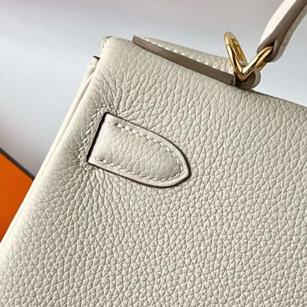 mmexport1724571027489 DDMode Bags Kelly Togo Ck10 Cream White Gold Hardware 28cm Full Handmade Ghw