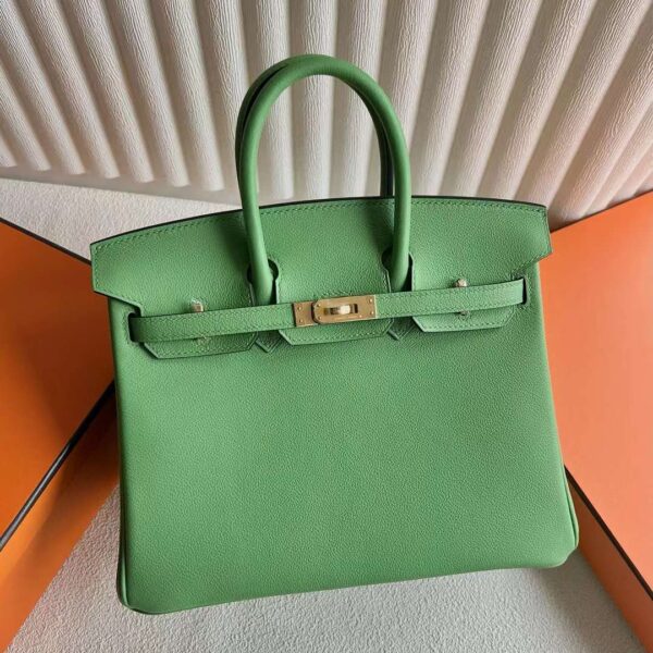 mmexport1725374967139 DDMode RepLadies Birkin Evercolor I3 Avocado green Gold Hardware 25cm Full Handmade Ghw