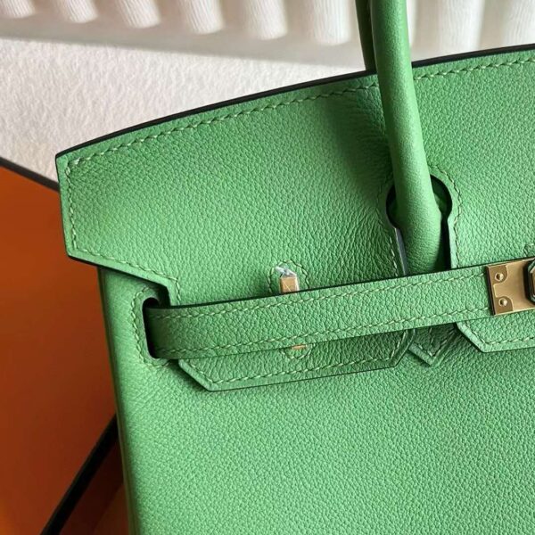 mmexport1725374968671 DDMode RepLadies Birkin Evercolor I3 Avocado green Gold Hardware 25cm Full Handmade Ghw
