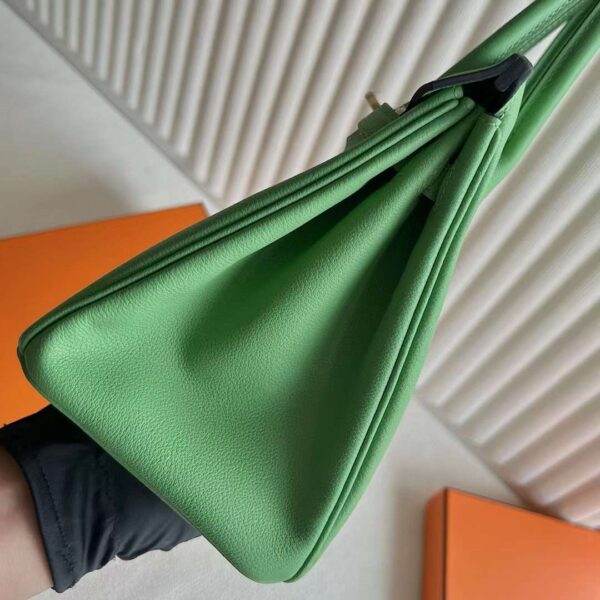 mmexport1725374970101 DDMode RepLadies Birkin Evercolor I3 Avocado green Gold Hardware 25cm Full Handmade Ghw