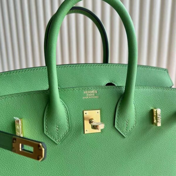 mmexport1725374974245 DDMode RepLadies Birkin Evercolor I3 Avocado green Gold Hardware 25cm Full Handmade Ghw