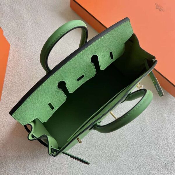 mmexport1725374975613 DDMode RepLadies Birkin Evercolor I3 Avocado green Gold Hardware 25cm Full Handmade Ghw