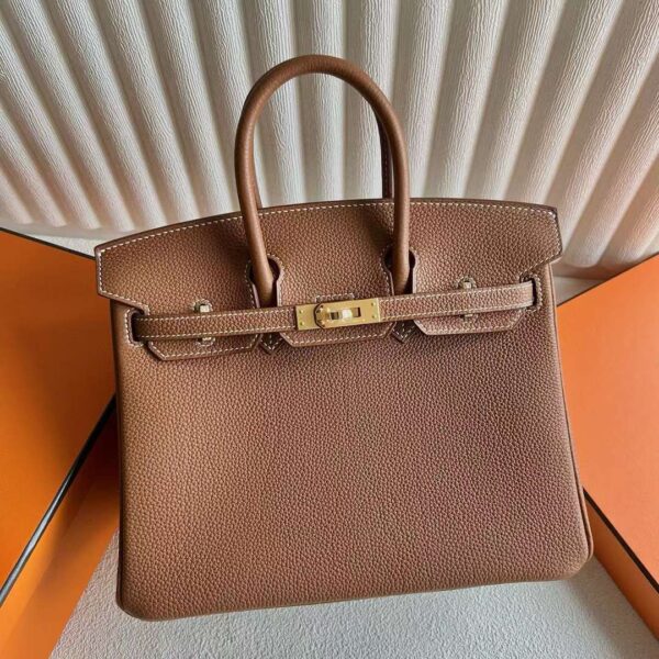 mmexport1725870613103-1 DDMode Birkin Togo Ck37 Golden Brown Nuchal stripe Gold Hardware 25cm Full Handmade Ghw