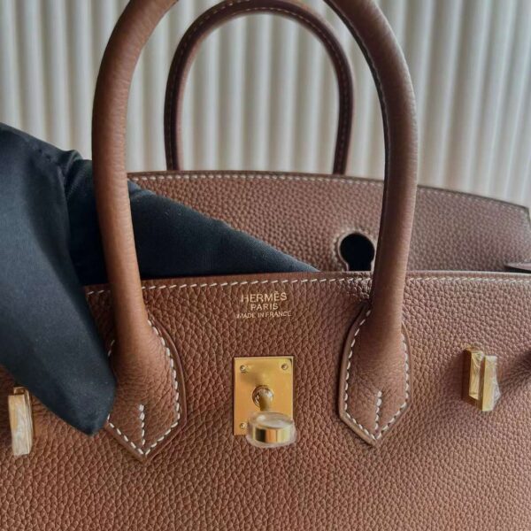 mmexport1725870618909 DDMode Birkin Togo Ck37 Golden Brown Nuchal stripe Gold Hardware 25cm Full Handmade Ghw